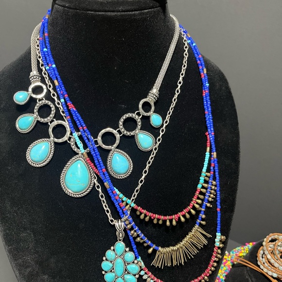 Turquoise and Silver Jewelry Lot - Picture 11 of 13